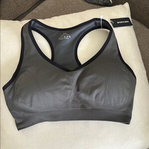Gray Sports Bra
